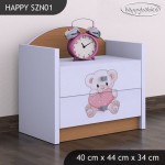 Nočna omarica Happy babies Medvedek s srcem 16 SZN1